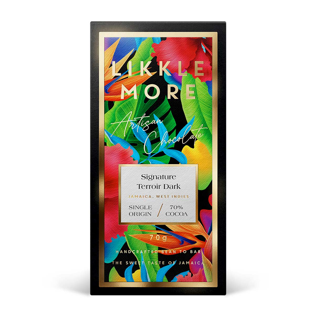 Likkle More Chocolate 70% Signature Terroir Dark Cocoa Bar, 2.5oz